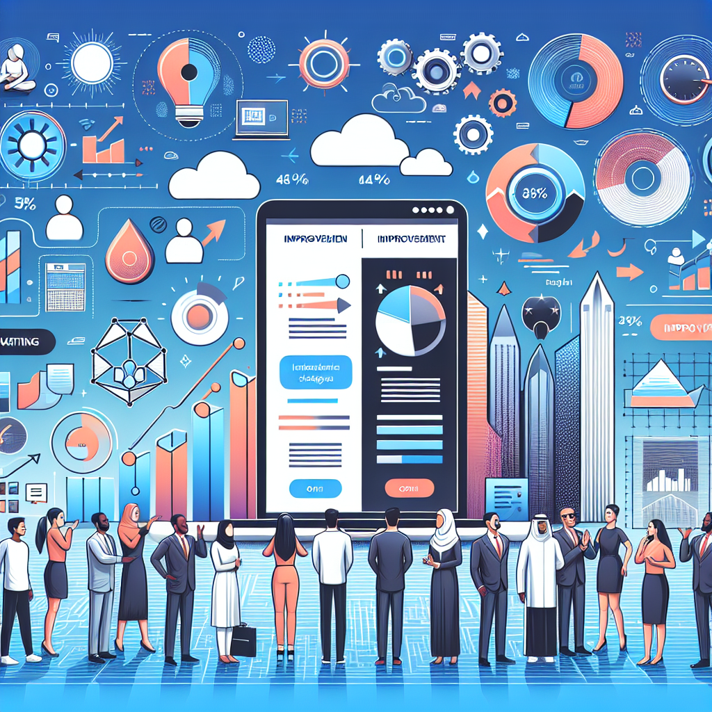 Business professionals examining data and digital marketing analytics on a large interactive screen.
